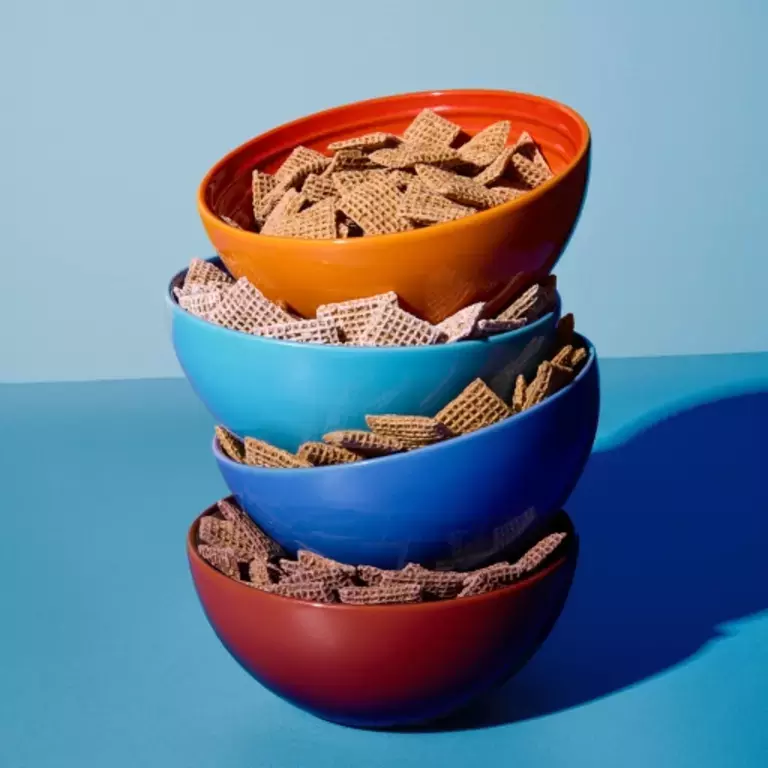 Stack of Shreddies bowls
