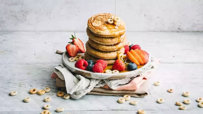 Cheerios cereal mini pancakes