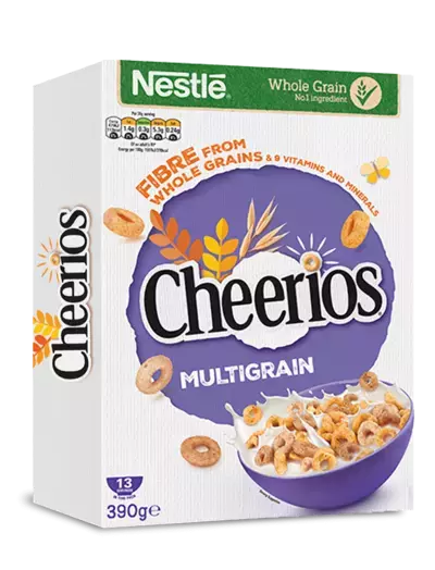 Cheerios Multigrain Cereal Clean Pack Shot 2023