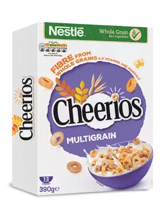 Cheerios Multigrain Cereal Clean Pack Shot 2023