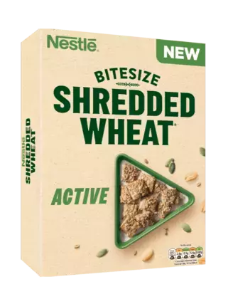 Shredded wheat Active pack shot illustration