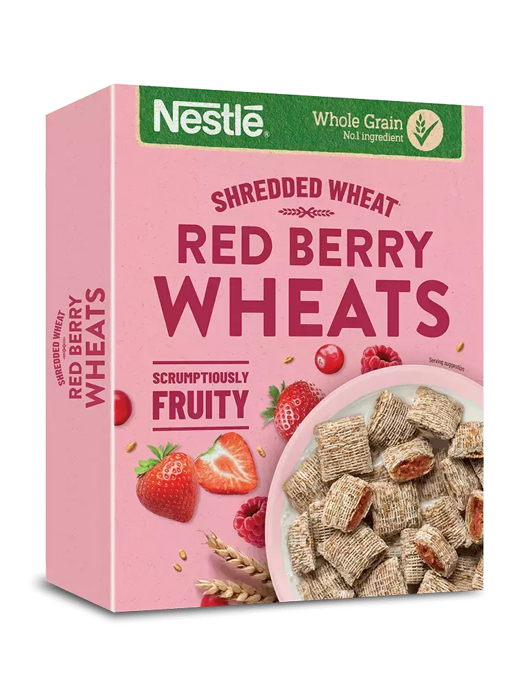 Shredded Wheat Red Berries cereal box